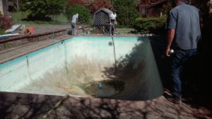 Before image of a Pool Remodel