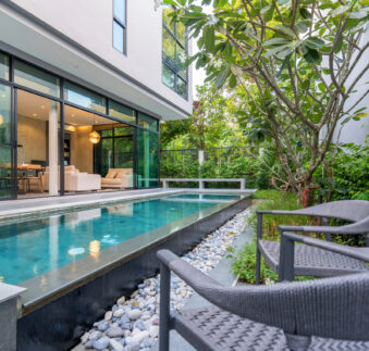 exterior home with swimming pool in the house exterior home with swimming pool in the house